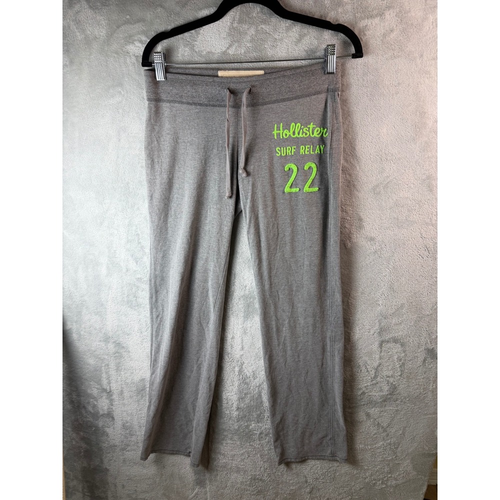 Y2k VTG HOLLISTER Sweatpants Womens XS Surf  Low Rise Drawstring Straight